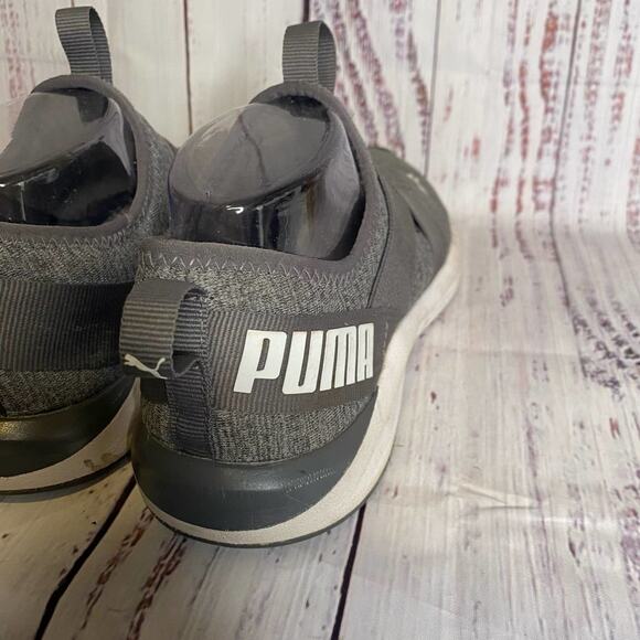 Puma Grey Slip on Sneakers Sz 7 - Picture 9 of 11